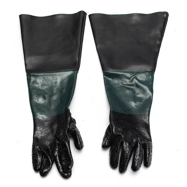 2x Sandblasting Cabinet Gloves Blast Protection Glove Holders Safety Work Gloves