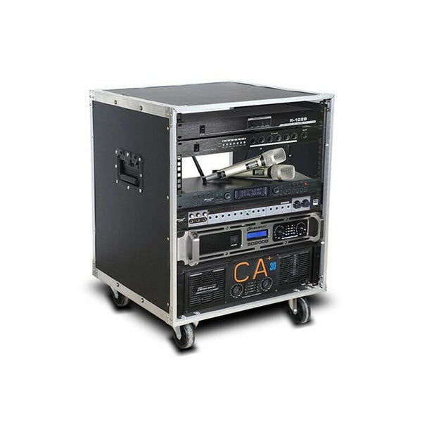12U/16U  Audio Equipment Rack Rolling Network Rack AV Rack Stand with Wheels AU