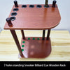 Wooden Pool Billiard Corner 7 CUE STAND Rack Durable Pool Cue Rack Holder AU