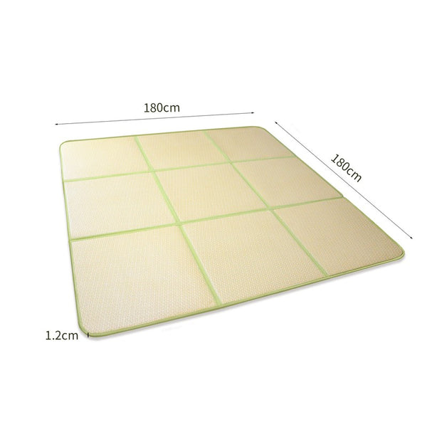 180*180cm Tatami Mat Rattan Japanese Floor Mat 1.2cm Thickness Large Area Rug