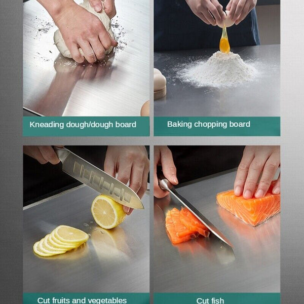Cutting Board Large Stainless Steel Chopping Board Solid Antibacterial 70X50CM