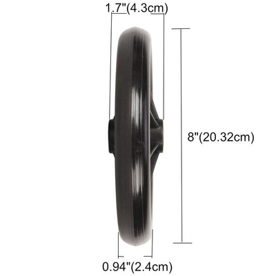2× Replacement Parts 8'' Front Rear Wheel for Wheelchair Rollator Walker AU