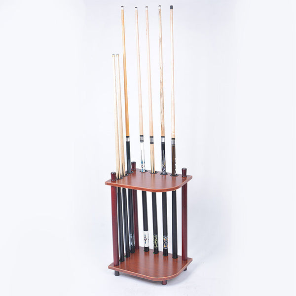 Wooden Pool Billiard Corner 7 CUE STAND Rack Durable Pool Cue Rack Holder AU