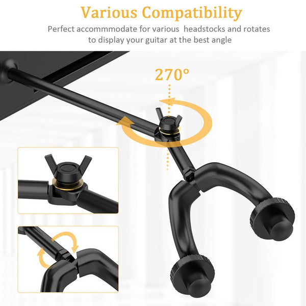 Guitar Keeper Bundle with 5 Guitar Hangers Adjustable String Swing Guitar Hanger