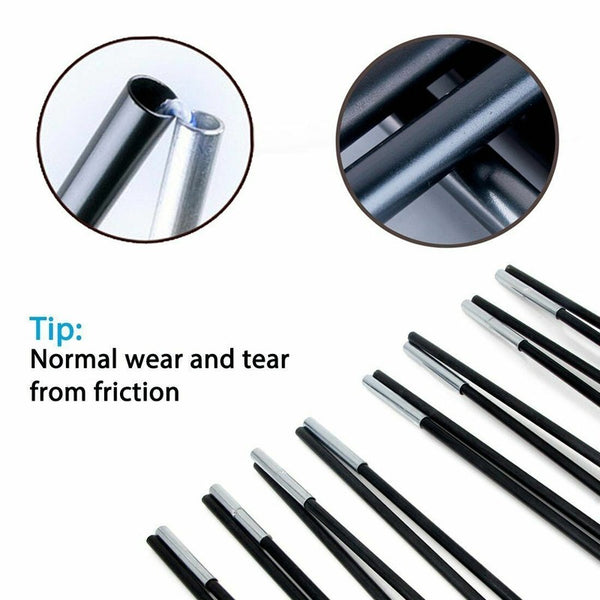 2X7 Sections Foldable Fiberglass Tent Pole Replacement Kit for Camping Hiking AU