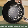 4L 28cm Electric Frying Pan with Steamer&Lid Non-stick Multifunctional Cookware