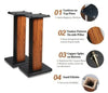 Speaker Stands90CM Rosewood Home Theatre/Bookshelf/Hi Fi Speaker Stands Surround