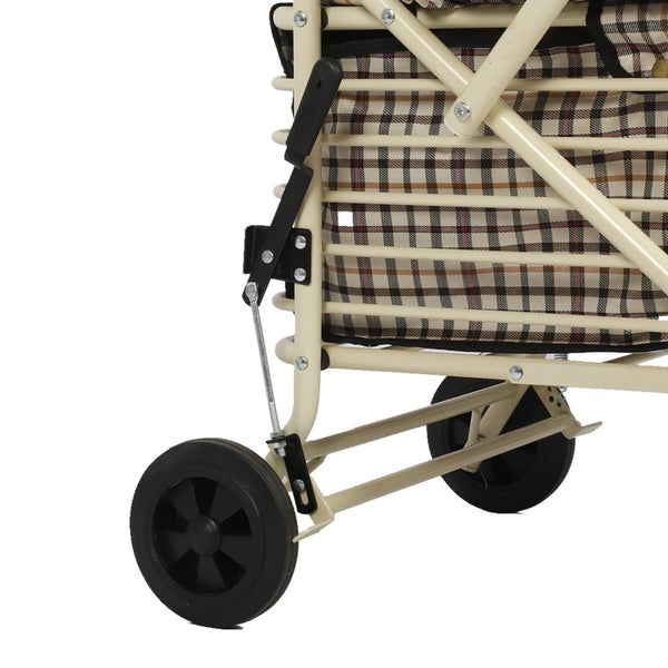 Shopping Trolley on Wheels Portable Folding Elderly Shopping Cart Walking Aid