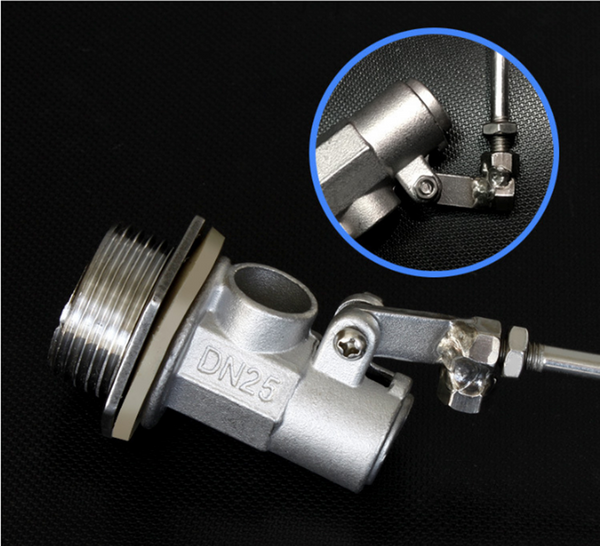 Float Ball Valve Floating Ball Stainless Steel 1 inch Water Tank Aquarium DN25