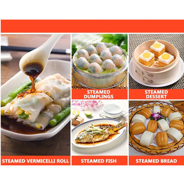 Four-Hole Electric Steamed Buns Machine Commercial Food Bread Steaming Steamer