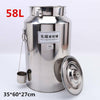 58L/35L Wine Beer Keg Fermenter Barrel Stainless Steel Oil Rice Milk Cans Tank