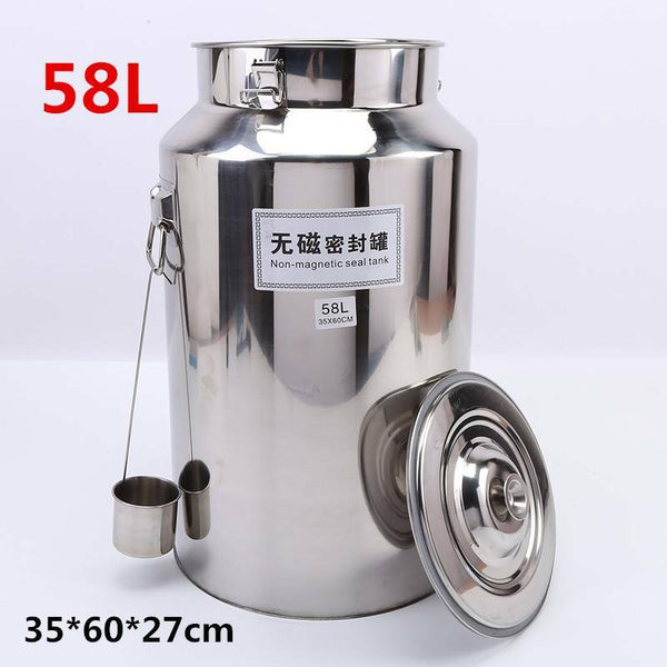 58L/35L Wine Beer Keg Fermenter Barrel Stainless Steel Oil Rice Milk Cans Tank