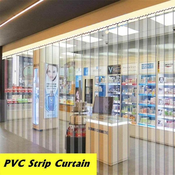 PVC Door Curtains Strips 200cm Cool Room Curtain Clear Freezer Room Strips