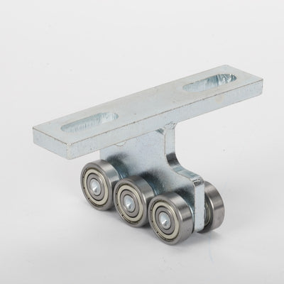 2PCS 6 Wheel Electric Hoist Trolley Roller T Trolley Assembly Silent Trolley