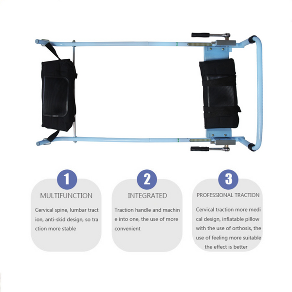 Spine Lumbar Traction Bed Back Pain Therapy Massage Stretching Table Device