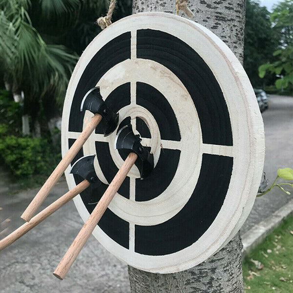 Wooden Dart & Axe Throwing Game Target Sets Indoor Outdoor Party Game for Adults