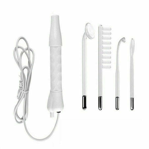 4 In 1 High Frequency Electrode Wand Electrotherapy Glass Tube Beauty Device