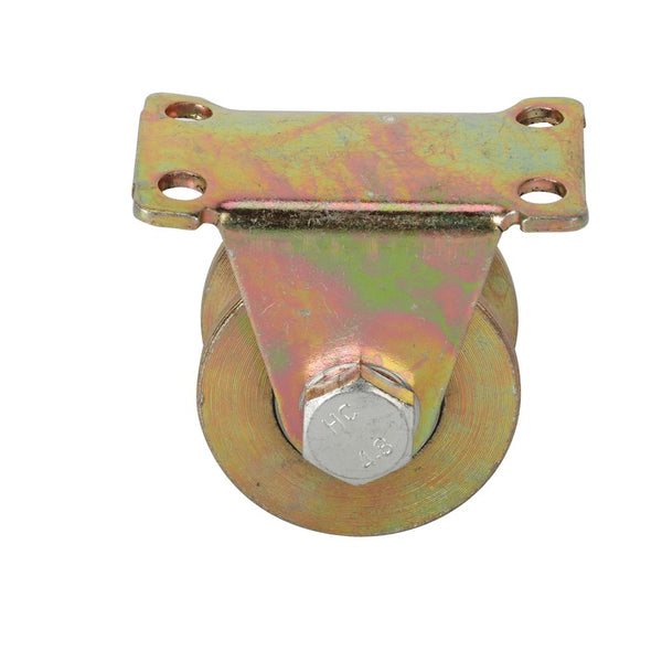 4pcs 2" V Groove Wheel Sliding Gate Caster with Bracket for Garage Door/Lifting