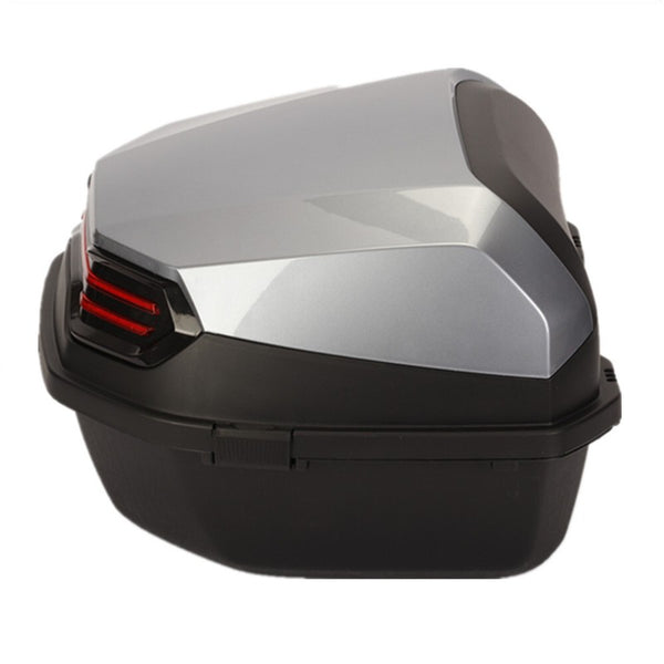 Motorcycle Tour Tail Box Scooter Trunk Luggage Lockable Waterproof w/ Mountings