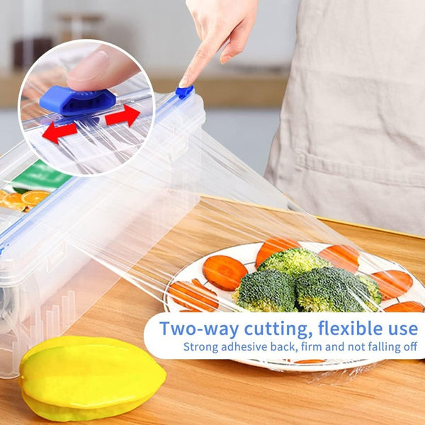 6 Pcs Slide Cutter 12.9 Inches Replacements for Plastic Food Wrap Self Adhesive