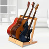 3/4 Guitar Rack Holder Stand Wooden Folding Acoustic Bass Display Storage Rack