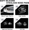 5 Pairs Anti Slip Support Nose Pads Push-in for Eyeglasses Eyewear Accessories