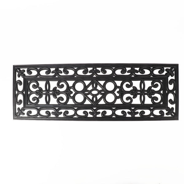 5pcs Rubber Stair Treads Stair Traction Tread Mats, Outdoor Non-Slip Step Mats