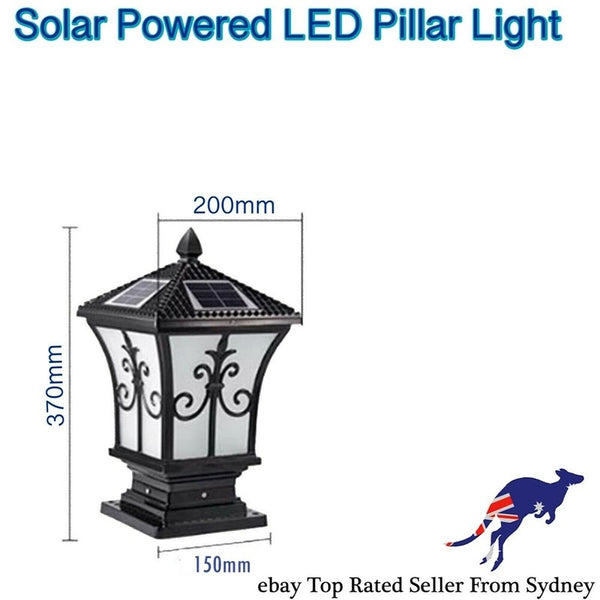 Solar Post Cap Lights Pillar Light Waterproof Garden Street Fence Decorations AU