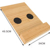 Flexible Bamboo Sofa Arm Chair Tray Table Organiser Snack Serving Tray Arm Rest
