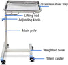 Salon Tray Adjustable Height Salon Rolling Tray for Tatto Medical Dental Tray