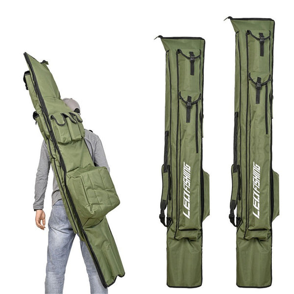 195cm Fishing Rod Bag Pole Holder Fishing Rod Carrier Case Can Holds 6 Poles AU