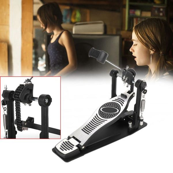 Single Bass Drum Double Chain Single Tread Hammer Pedal Practice Accessories