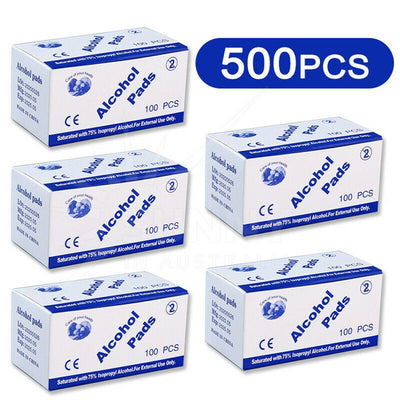 500PCS Alcohol Wipes Individually Wrapped with 75% Isopropyl Alcohol for Home
