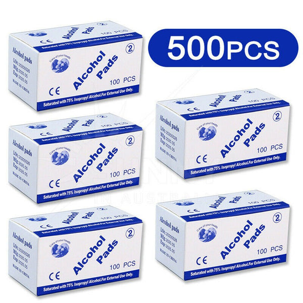 500PCS Alcohol Wipes Individually Wrapped with 75% Isopropyl Alcohol for Home