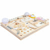 Montessori Unlock Toy Baby Double Sided Busy Board Wooden Sensory Toys Learning