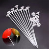 200pcs Balloon Stick Pole Reusable Rods Holder Cup Party Balloon Access&ex  40cm