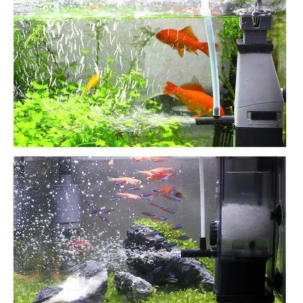 Surface Protein Skimmer Aquarium Plant Fish Tank Filter Pump Oil Film Processor