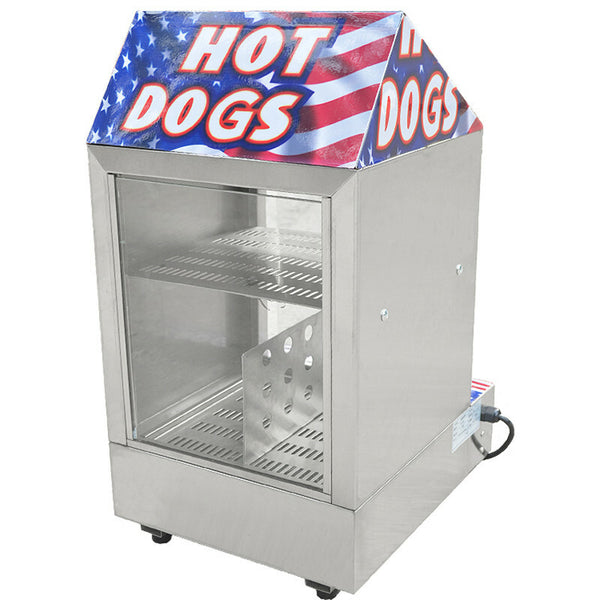 Commercial Electric Sausage Hot Dog Cooker Hotdog Steamer Machine Bun Warmer