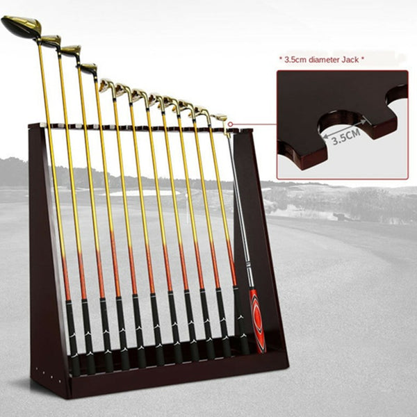 13-Slot Golf Putter Stand Rack High Quality Wooden Indoor Golf Display Rack