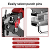 Professional Revolving Leather Belt Hole Punch Plier for Belt Fabric Paper