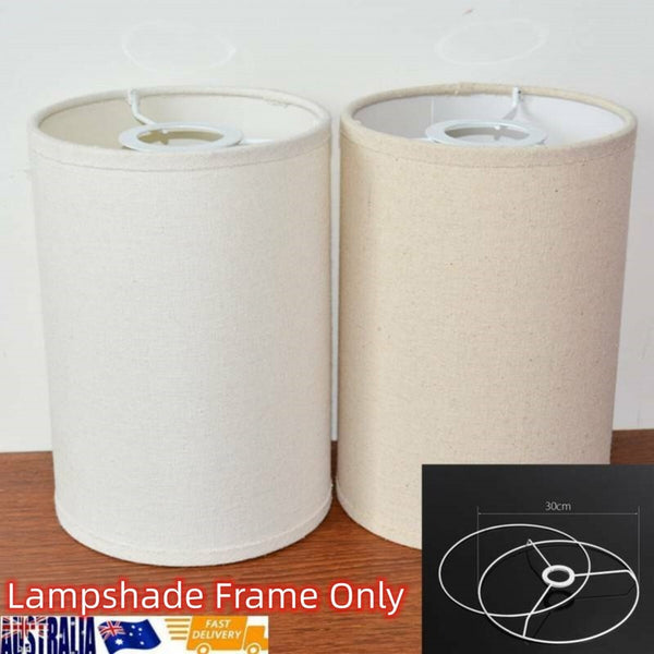 E27 DIY Circular 14/20/30cm Lampshade Frame Ring Set Lamp Light Shade Kit