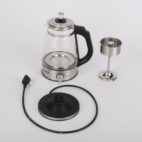 1L Electric Smart Kettle Automatic Steam Spray Teapot Coffee Tea Glass Boiler