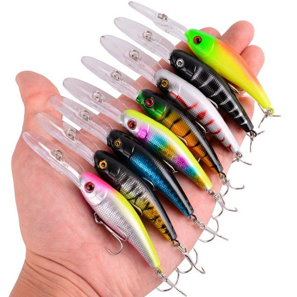 43pcs Mixed Fishing Lures Bulk Murray Cod Freshwater Bream Minnow Baits AU