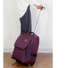19'' Wheeled Rolling Backpack for Men Women Business Laptop Travel Bag AU