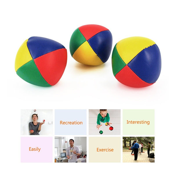 20X Juggling Balls Kids Toy Set Ball Bag for Magic Circus Juggling Balls