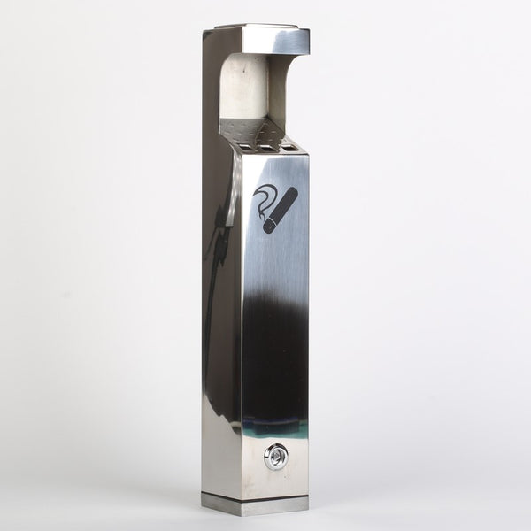 Wall Mounted Ashtray Pubs Outdoor Cigarette Disposal  Ash Bins Lockable w/ Keys
