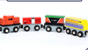 Christmas Train Toy 12Pcs Magnetic Wooden Train Set Train Xmas Gift with Box