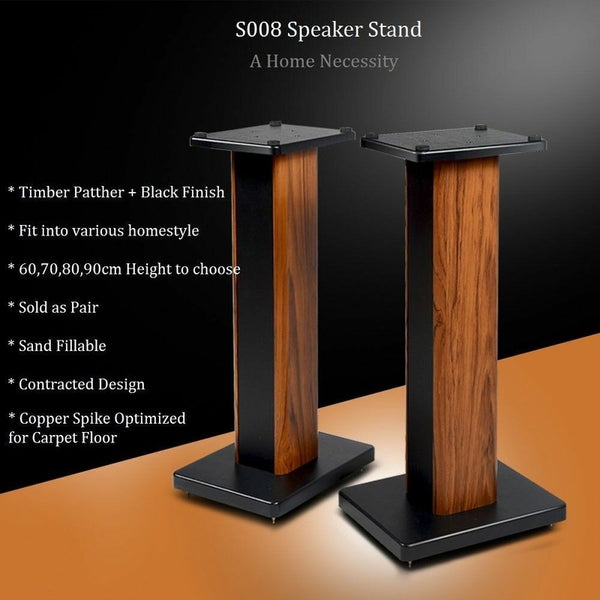 Speaker Stands90CM Rosewood Home Theatre/Bookshelf/Hi Fi Speaker Stands Surround