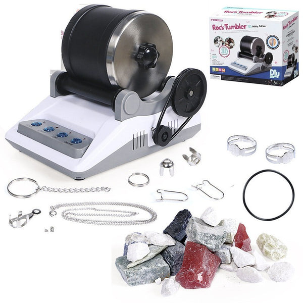 Rock Tumbler Kit for Kids & Adults Rock Polisher Stone Tumbler DIY Gemstones