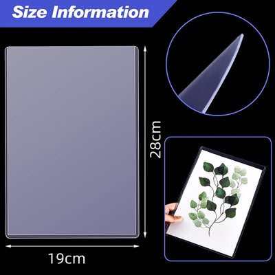 10 Pcs Comic Book Card Holder Comic Sleeves 19*28cm Hard Comic Display Case